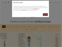 Tablet Screenshot of distilleriaamato.it